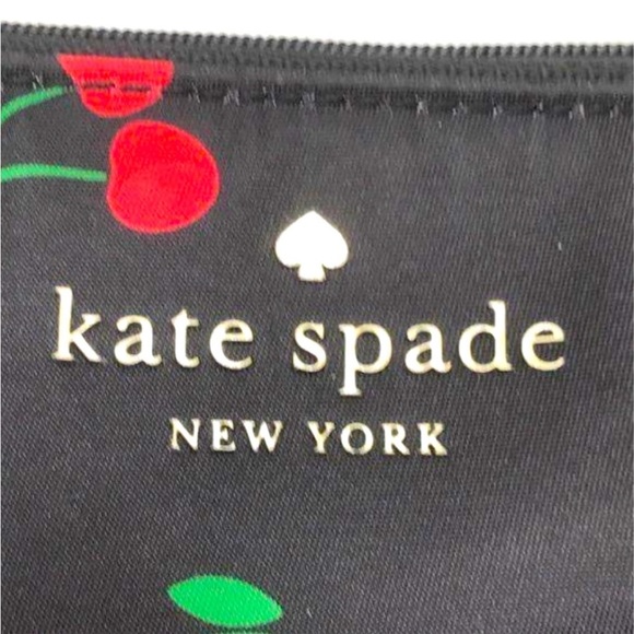 Kate Spade Black and Cherry Wristlet Pouch - Picture 4 of 5
